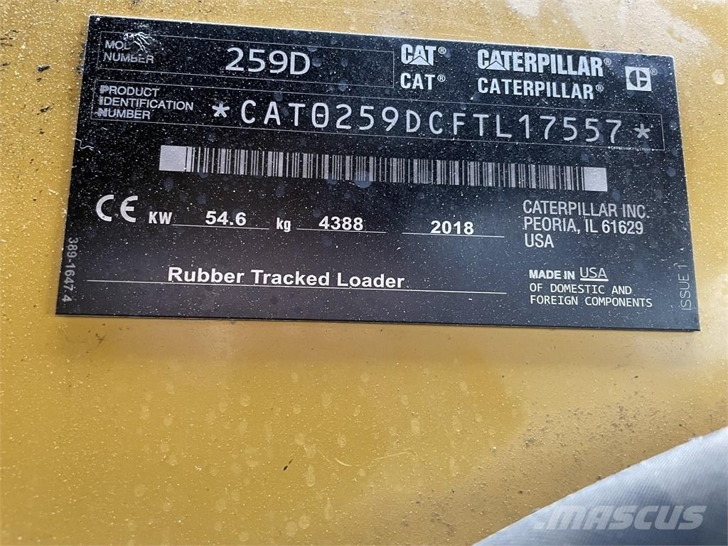 CAT 259D HF Lietoti riteņu kompaktiekrāvēji