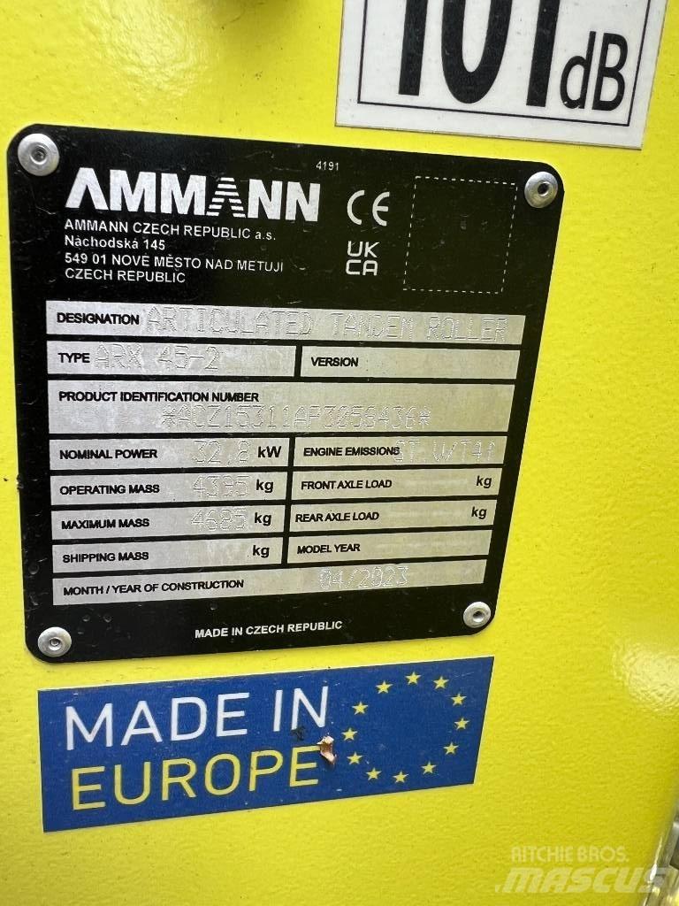Ammann ARX 45-2 Divvalču grunts veltņi