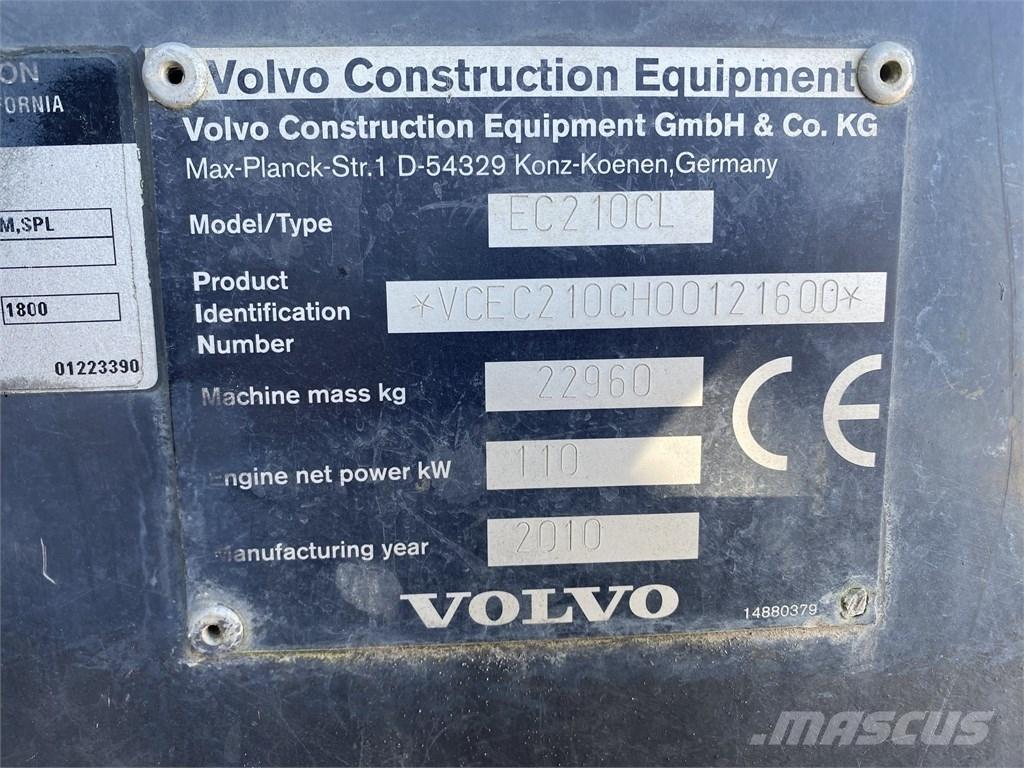 Volvo EC 210 C L Kāpurķēžu ekskavatori