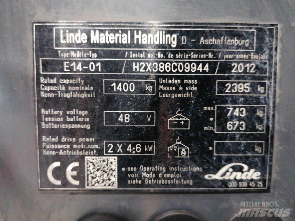 Linde E14-01 Elektriskie iekrāvēji