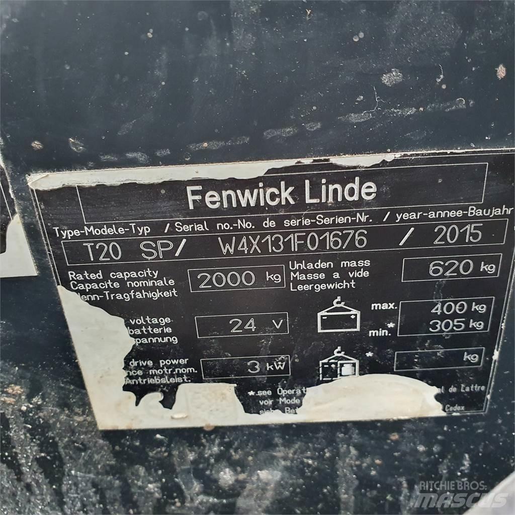 Linde T20SP kurz Zemie palešu pacēlāji