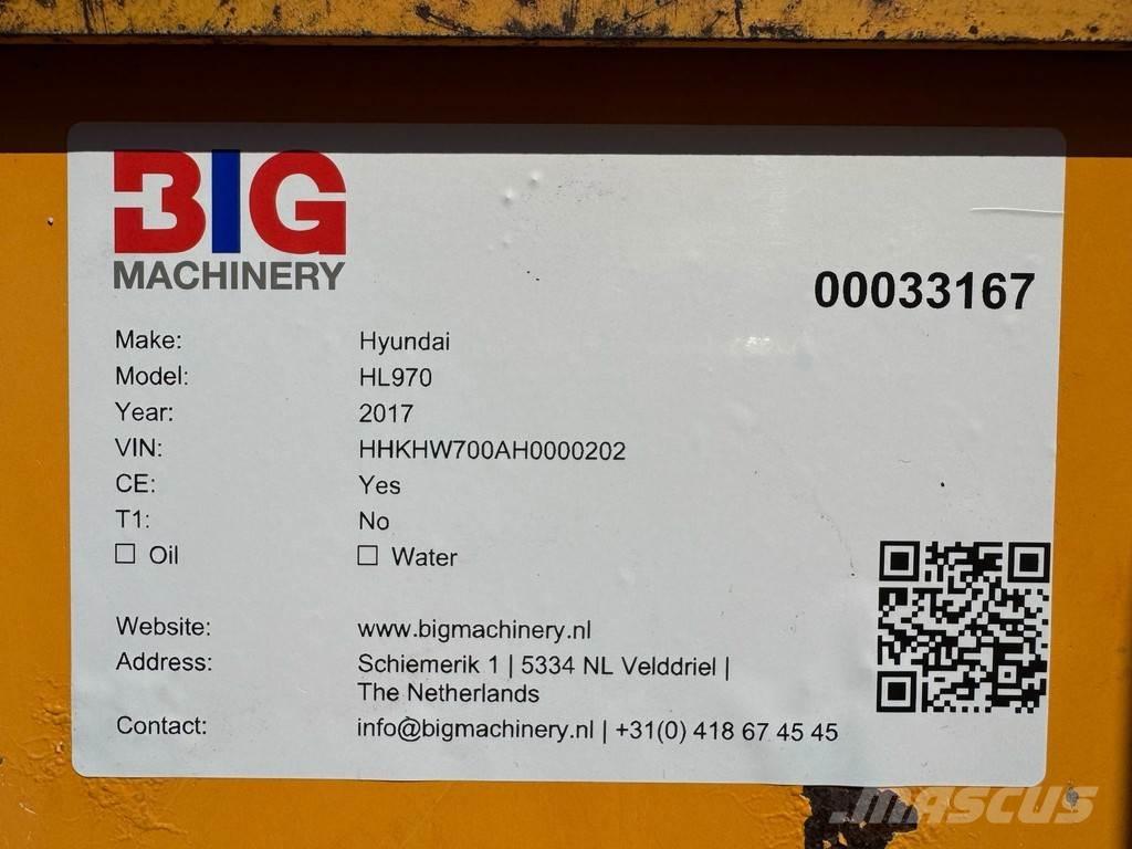 Hyundai HL970 Iekrāvēji uz riteņiem