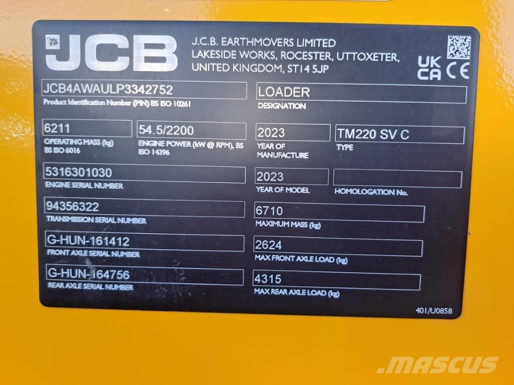 JCB TM 220 SV Iekrāvēji uz riteņiem
