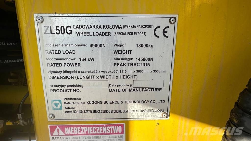 XCMG ZL 50 G Iekrāvēji uz riteņiem