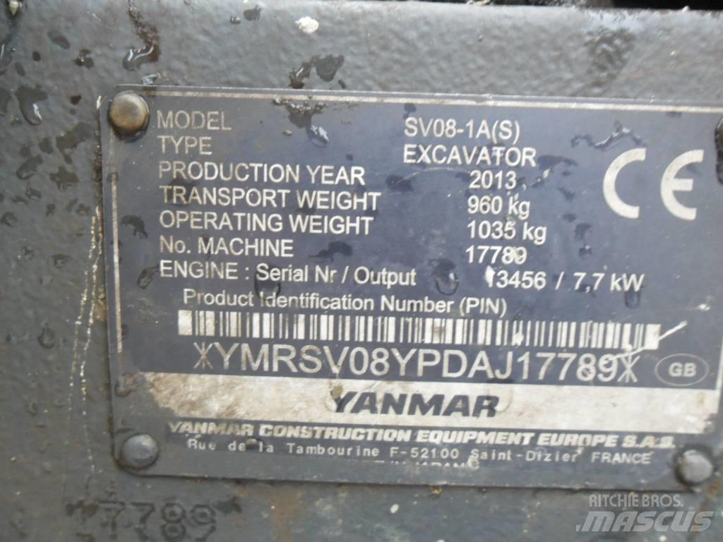 Yanmar SV 08 Mini ekskavatori < 7 t