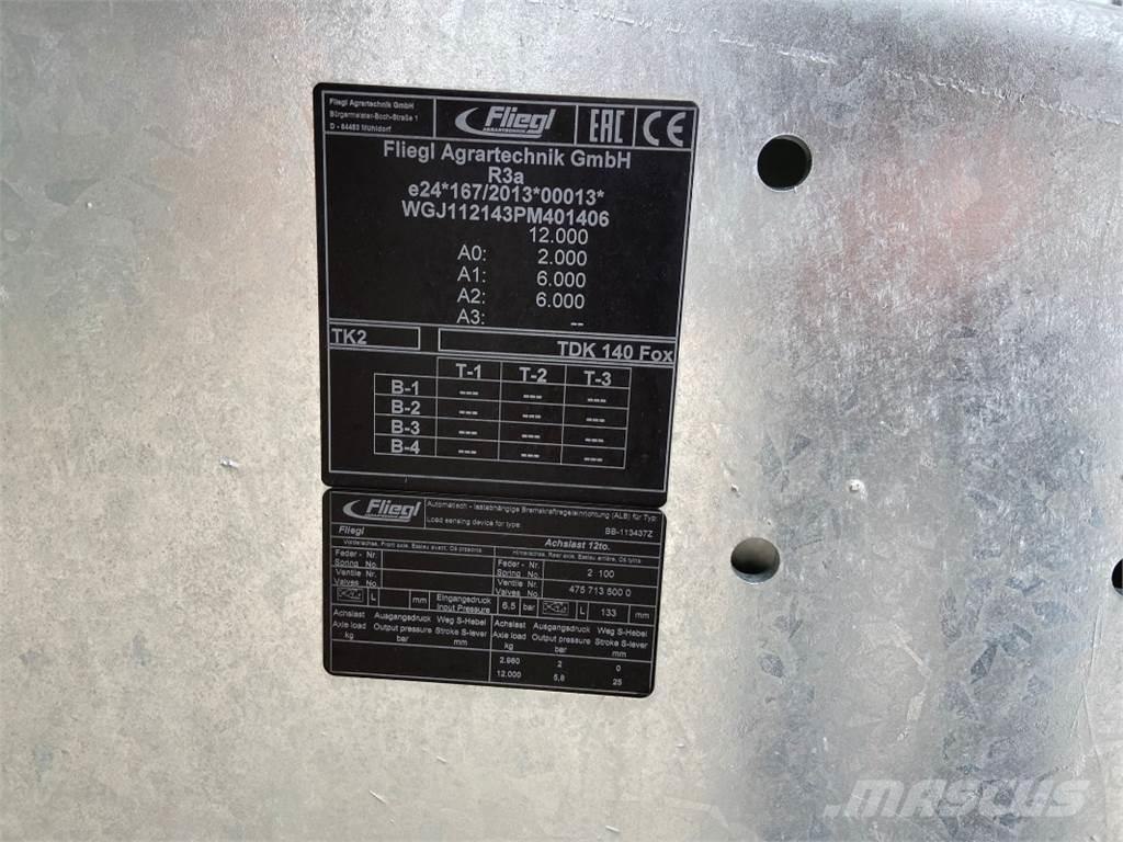 Fliegl TDK 140 FOX Lauksaimniecība- Citi