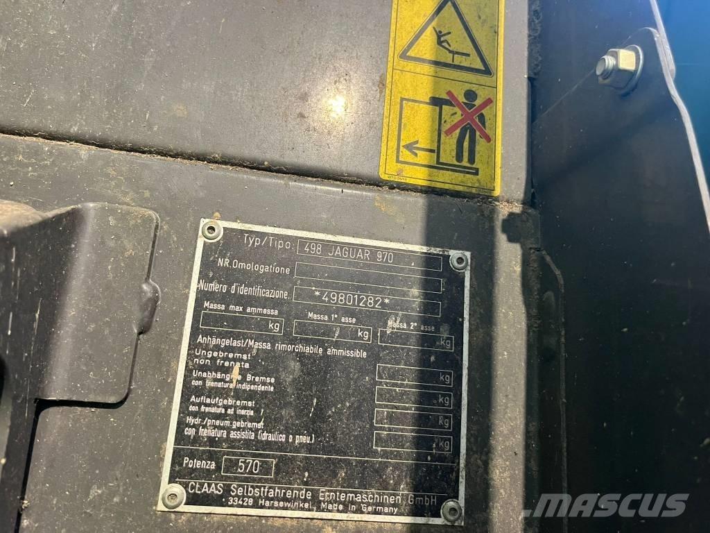 CLAAS Jaguar 970 Lopbarības novācēji