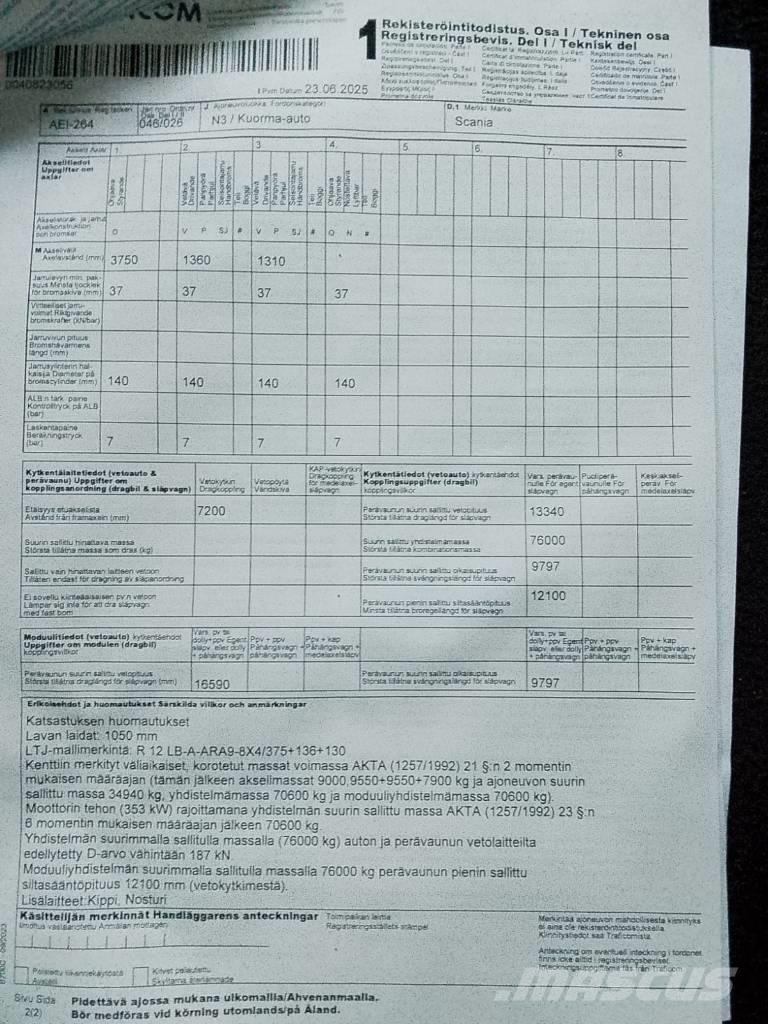 Scania R 480 LB Pašizgāzējs