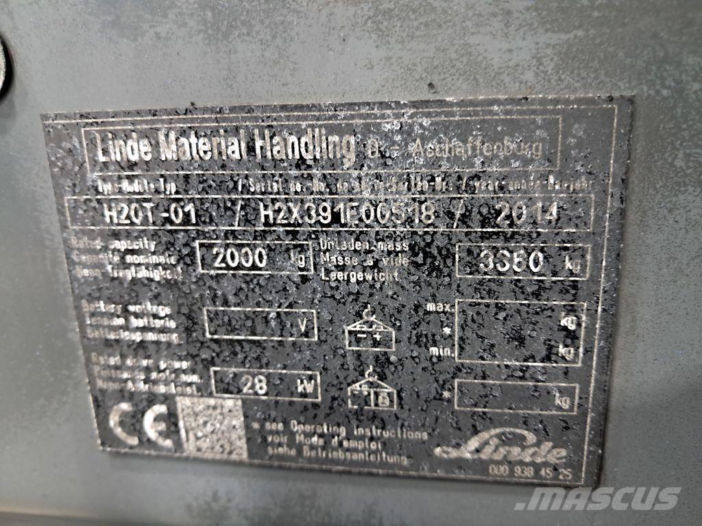Linde H20T-01 LPG tehnika