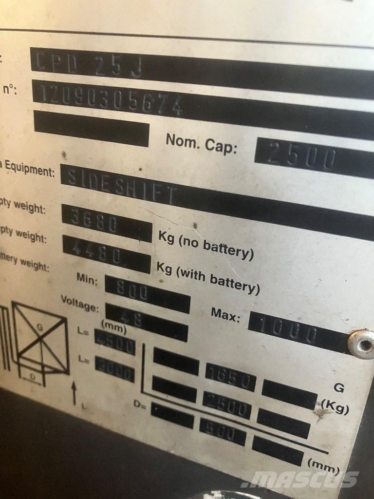 EP heftruck CPD25 Elektriskie iekrāvēji