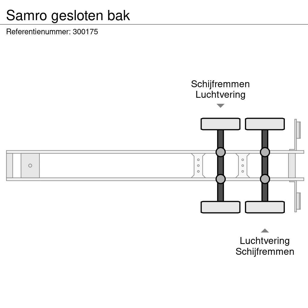 Samro gesloten bak Noslēgtās piekabes