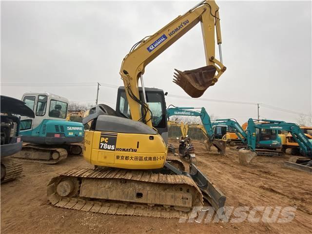 Komatsu pc78us Kāpurķēžu ekskavatori