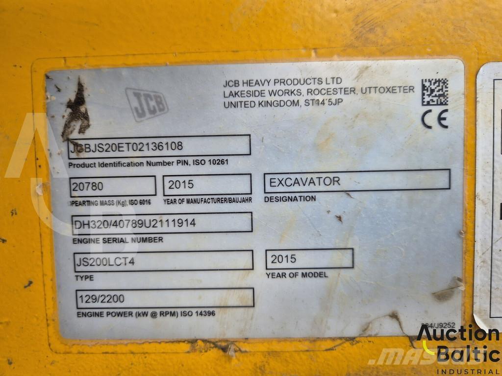 JCB JS 200 LC T4 Kāpurķēžu ekskavatori