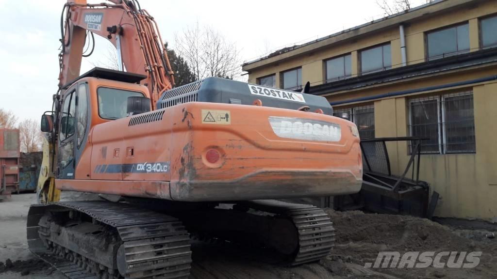 Doosan DX 340 LC Kāpurķēžu ekskavatori