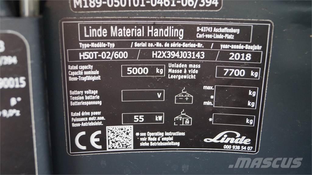 Linde H50T/600 LPG tehnika