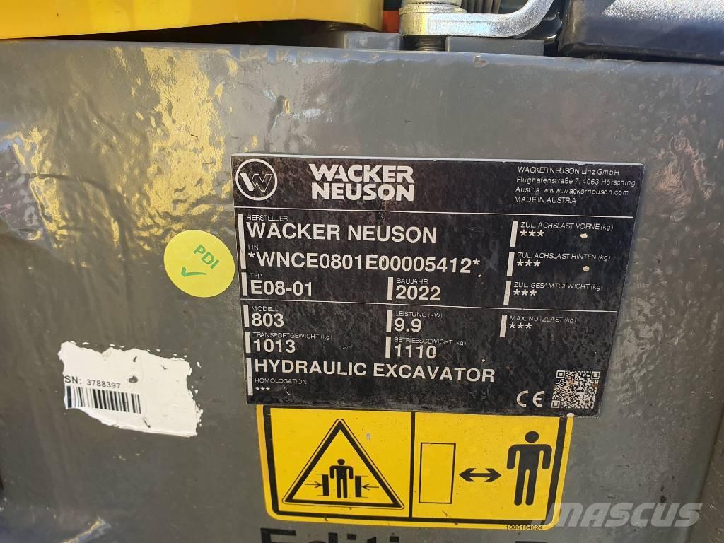 Wacker Neuson 803 Kāpurķēžu ekskavatori