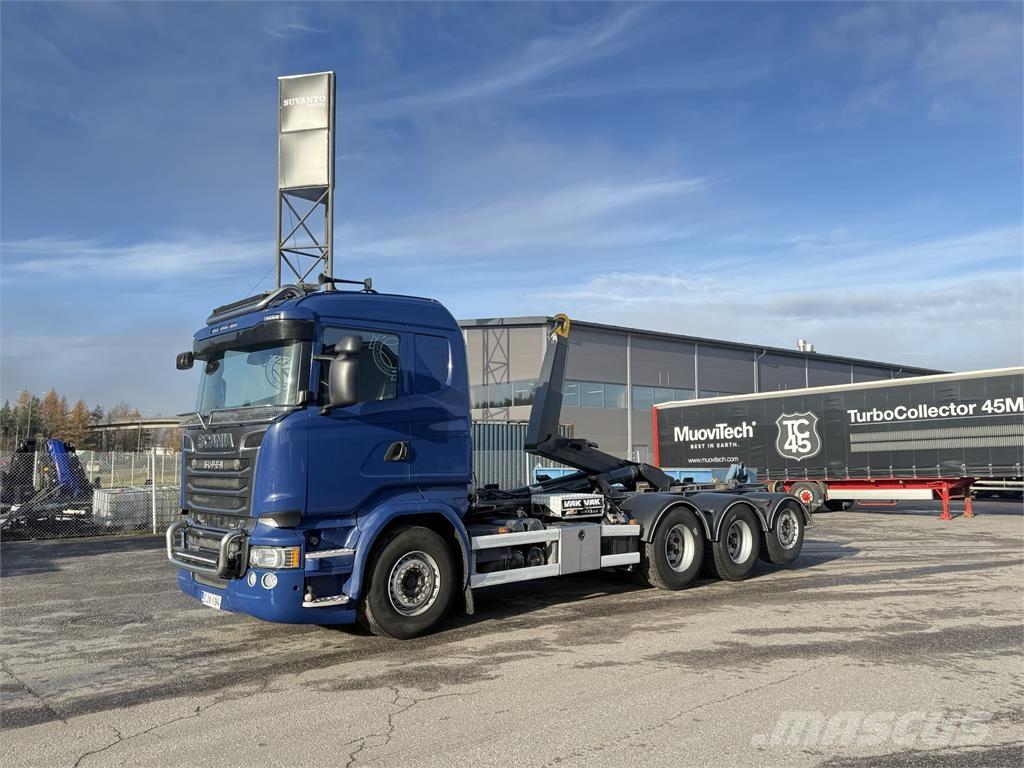 Scania R 730 8X4 Treileri ar āķi