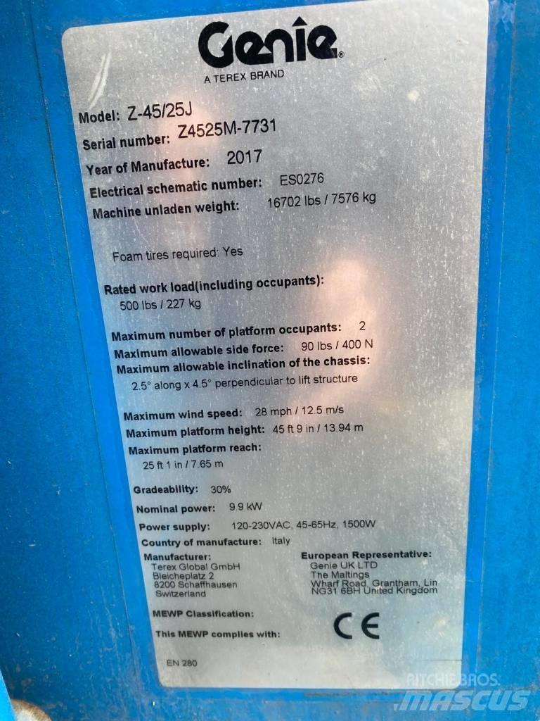 Genie Z 45/25 J BI Strēles pacēlāji