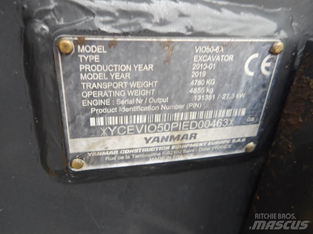Yanmar Vio 50 Mini ekskavatori < 7 t