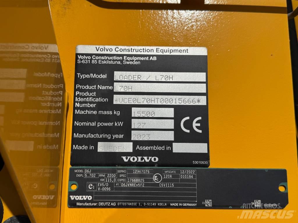 Volvo L 70 H Iekrāvēji uz riteņiem
