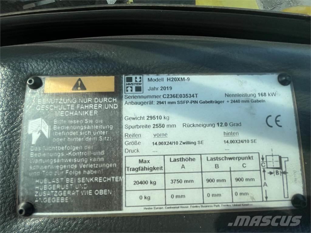 Hyster H20XM-9 Tehnika ar dīzeļa dzinēju