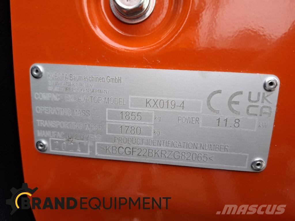 Kubota KX019-4 Mini ekskavatori < 7 t