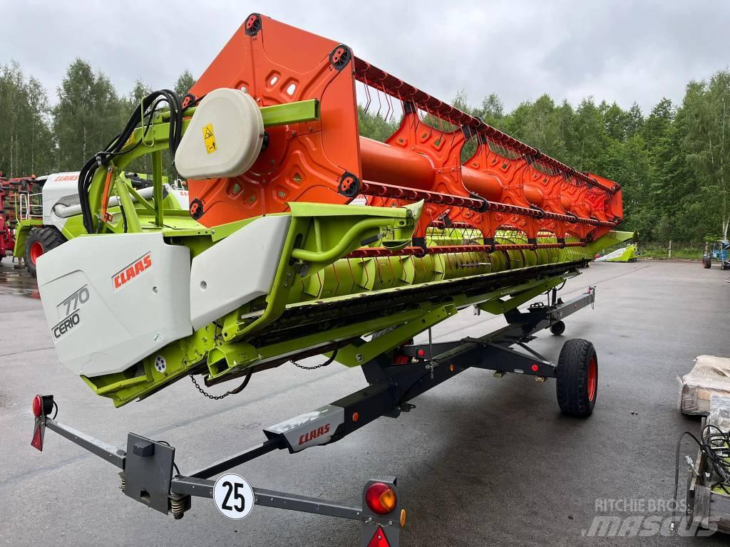 CLAAS CERIO 770 Ražas novākšanas galvas