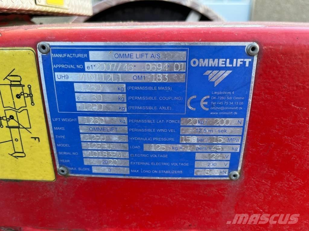 Omme Mini 12 EBJ Pacēlājplatformas - piekabes