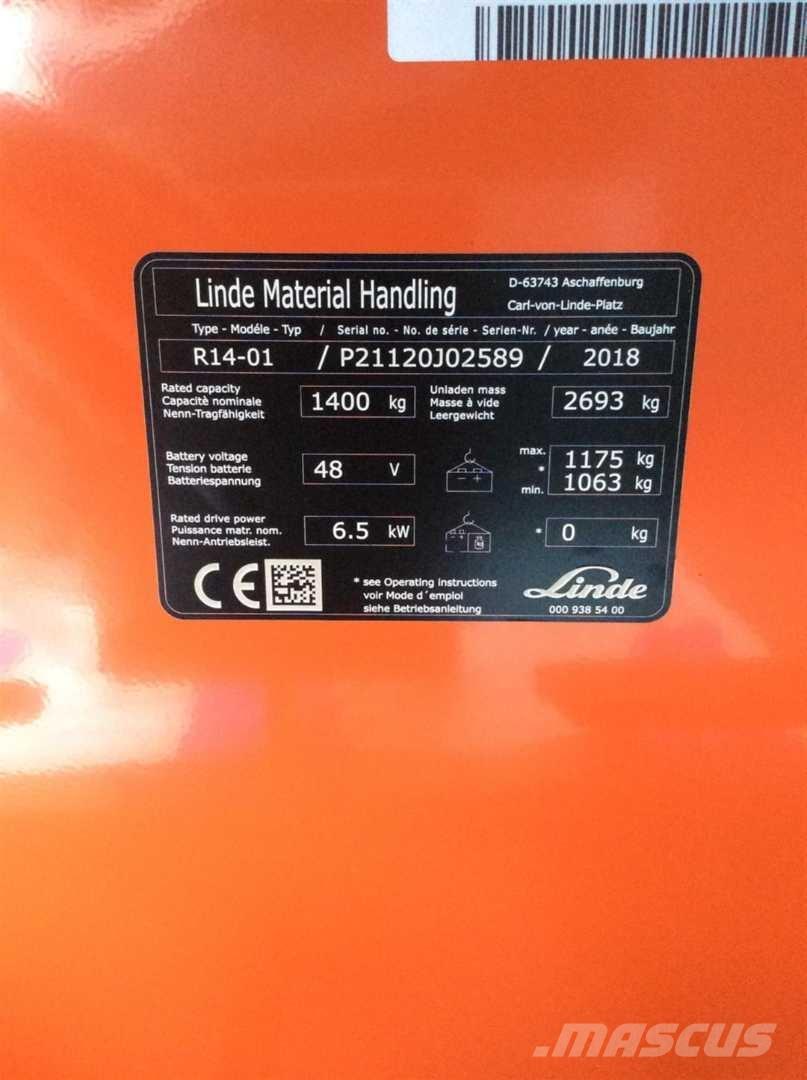 Linde R14 Lielaugstuma pārvadātājs