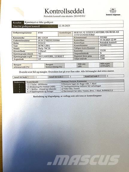 Iveco DAILY 70C18 Furgons