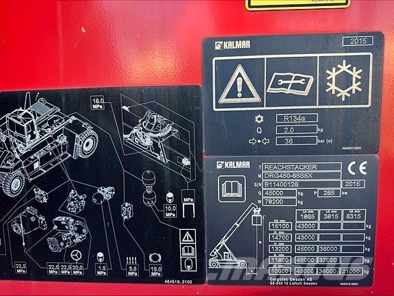 Kalmar DRG450 Tehnika ar dīzeļa dzinēju