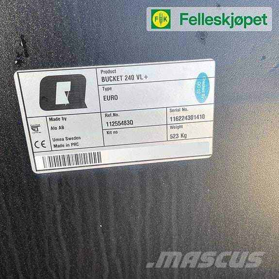 Quicke 240VL+ Cita ceļu uzturēšanas un sniega novākšanas tehnika