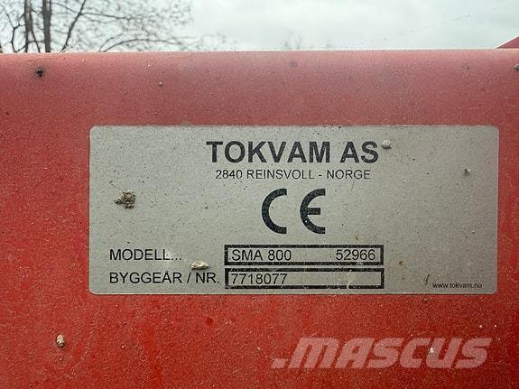 Tokvam SMA 800 Cita ceļu uzturēšanas un sniega novākšanas tehnika