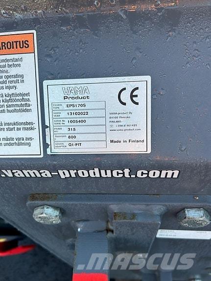 Vama 1,7 meter Cita ceļu uzturēšanas un sniega novākšanas tehnika