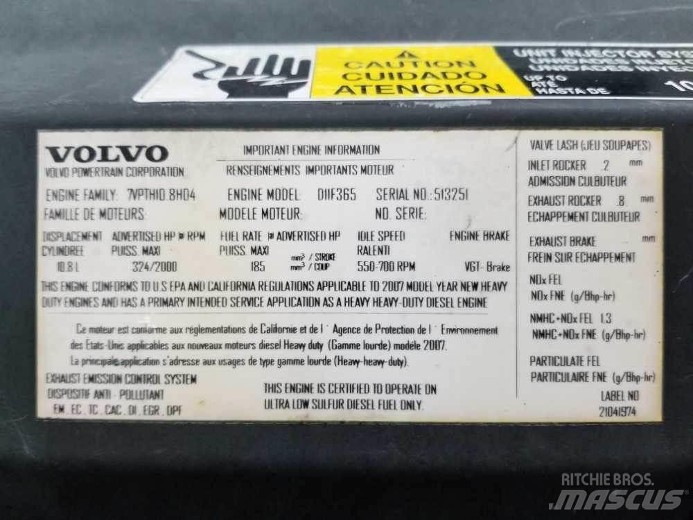 Volvo D11F Dzinēji