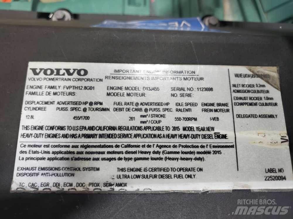 Volvo D13J Dzinēji
