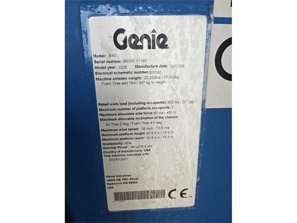 Genie S-65 Teleskopiskie pacēlāji