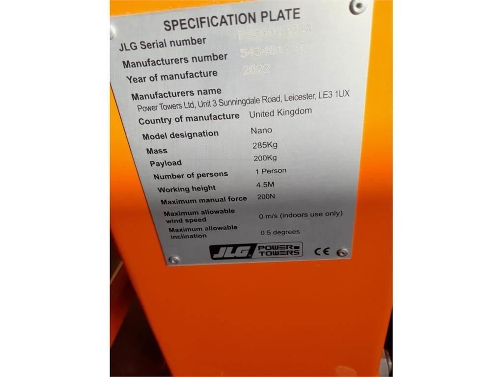 JLG NANO Vertikālie pacēlāji