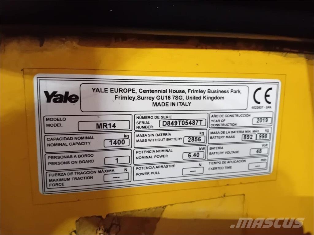 Yale MR14 Iekraušanas tehnika- Citi