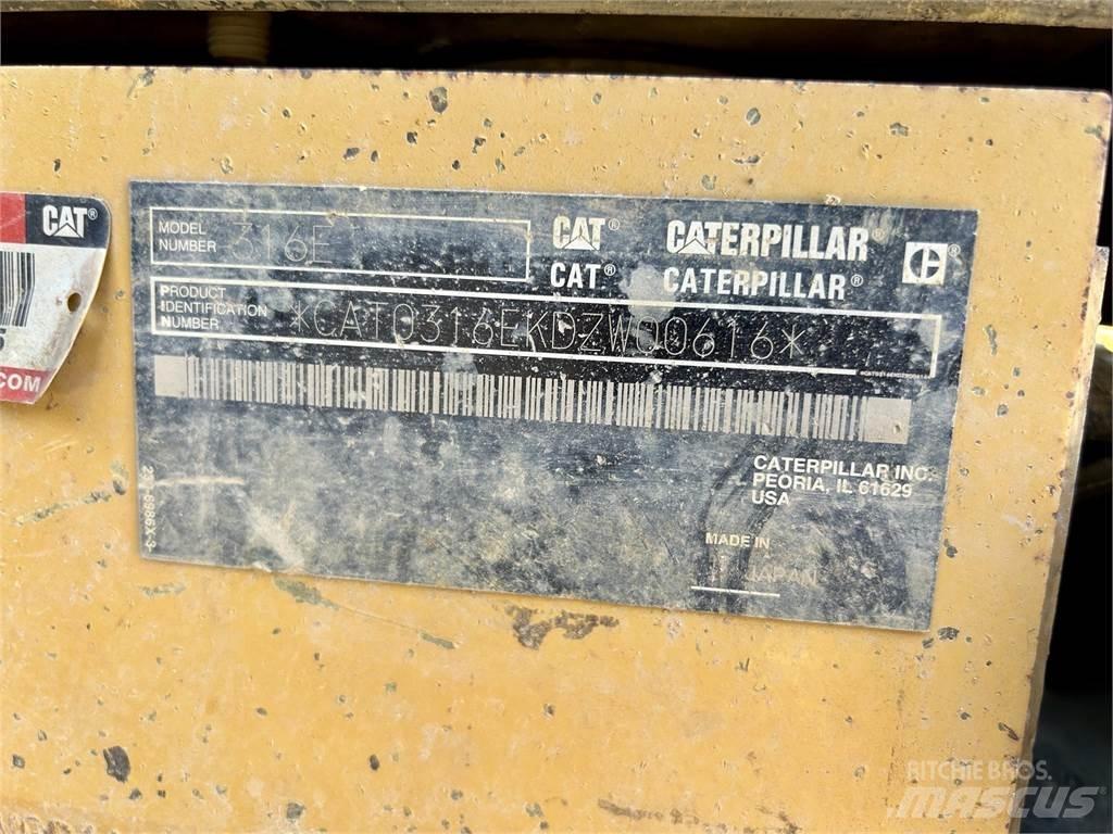 CAT 316EL Kāpurķēžu ekskavatori