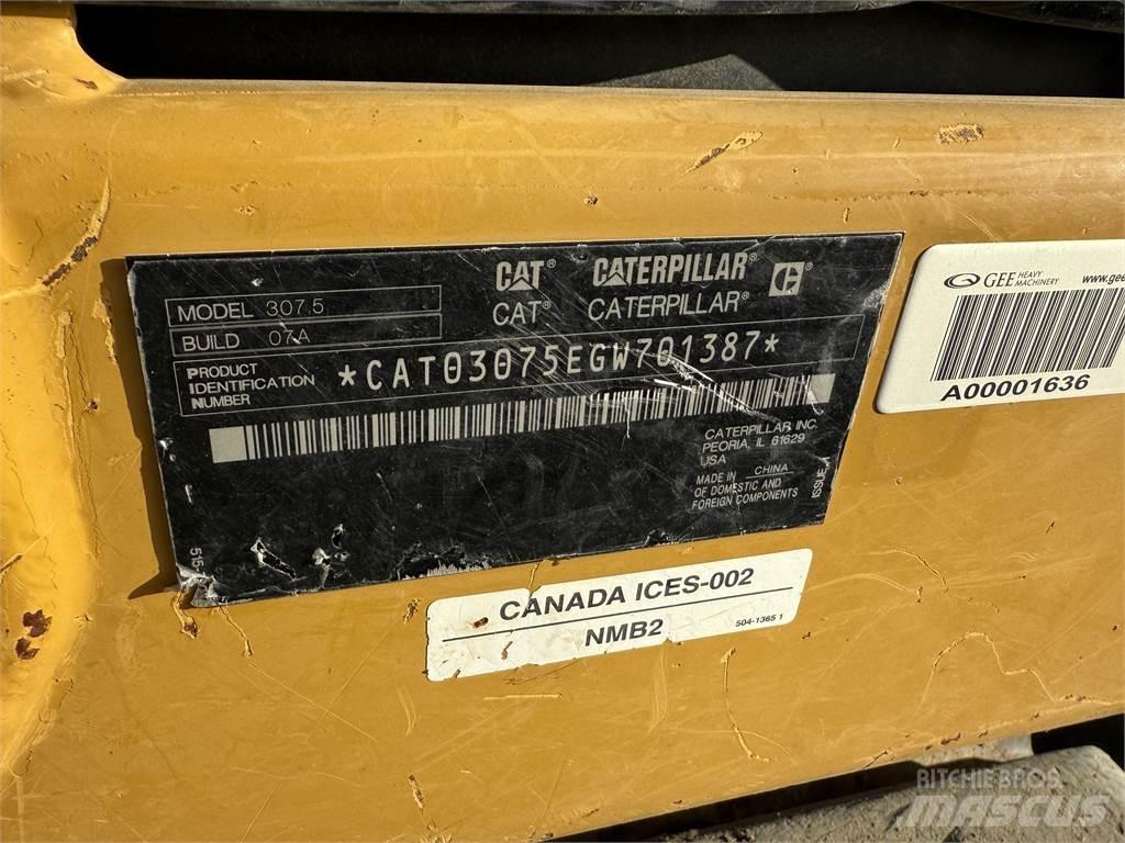 CAT 307.5 Kāpurķēžu ekskavatori