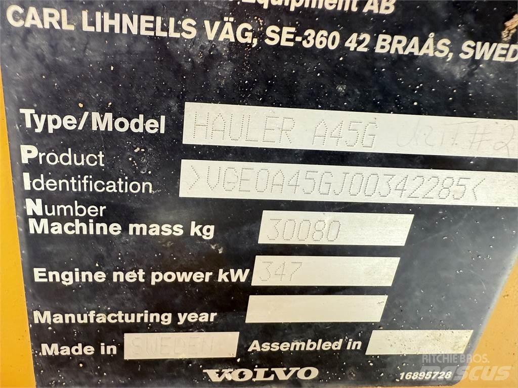 Volvo A45G W/ TAILGATE Artikulētie pašizgāzēji