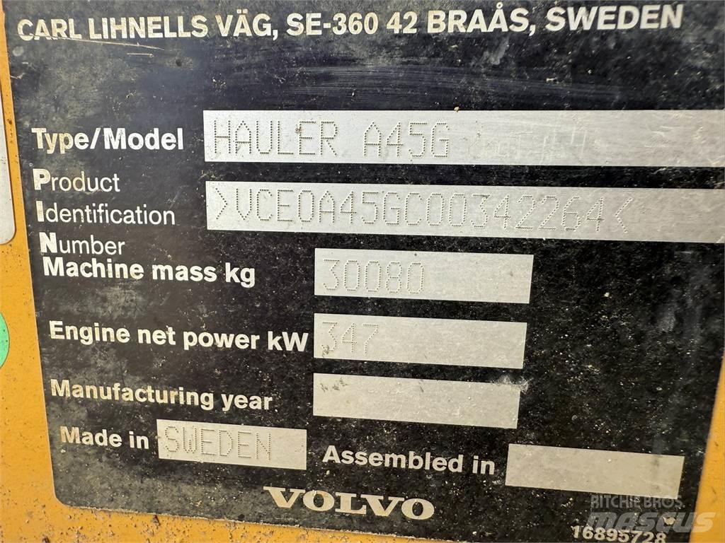 Volvo A45G W/ TAILGATE Artikulētie pašizgāzēji