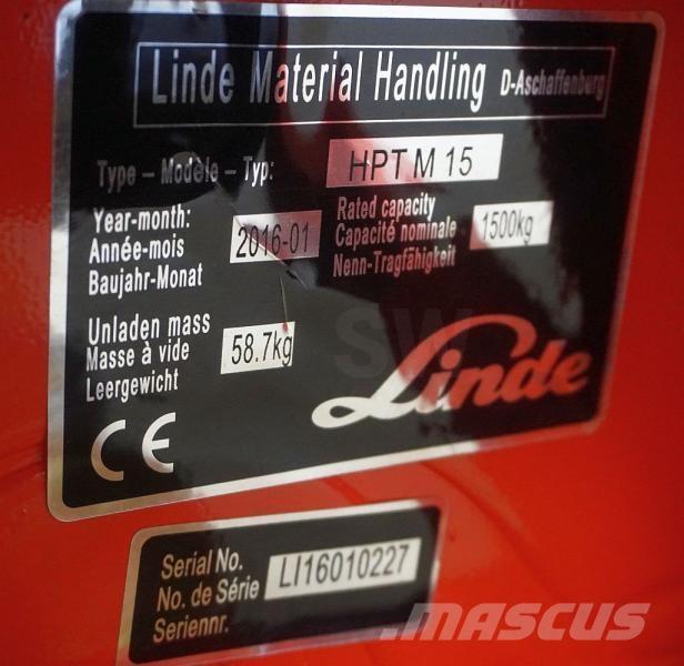 Linde HPT M 15 Rati palešu pārvadāšanai