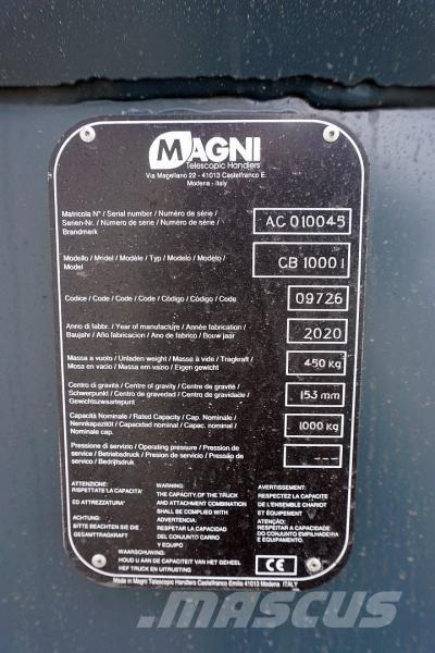 Magni 1000 L Iekraušanas tehnika- Citi