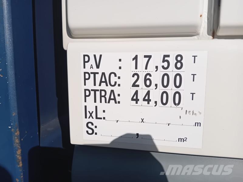 DAF XF105 460 Platformas/izkraušana no sāniem