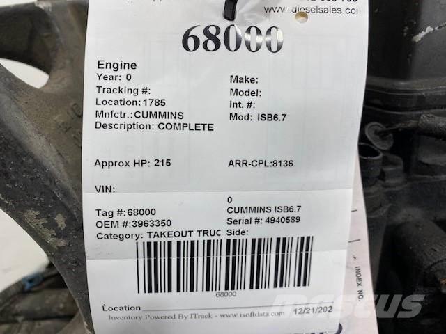 Cummins ISB6.7 Dzinēji