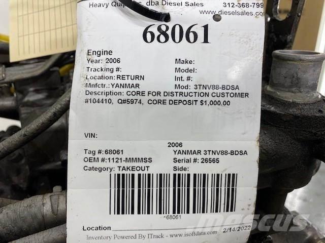 Yanmar 3TNV88-BDSA Dzinēji