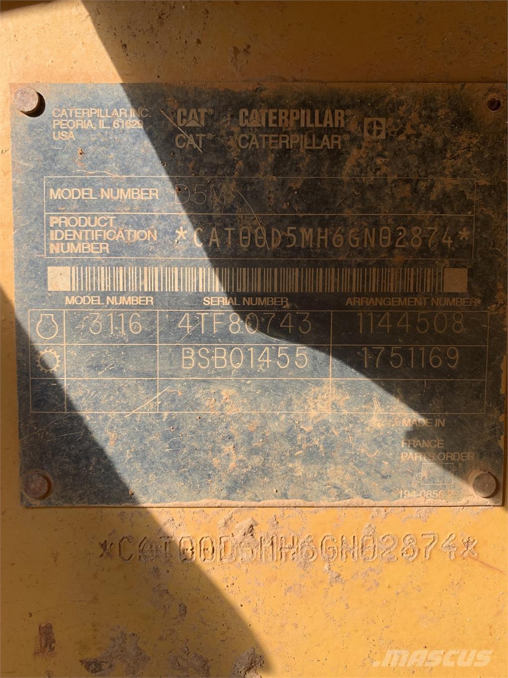 CAT D5M Būvniecība- Citi