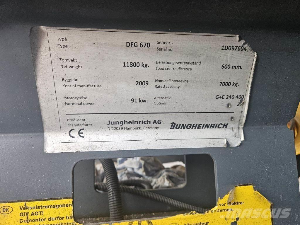 Jungheinrich DFG670 Tehnika ar dīzeļa dzinēju